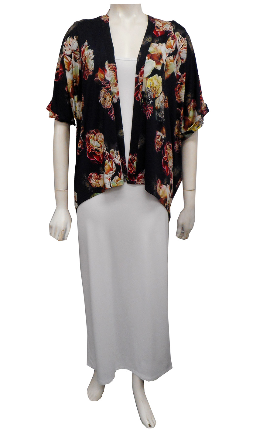 PRINT 542 - Betty printed shrug